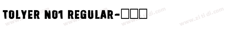 Tolyer No1 Regular字体转换